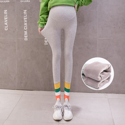 Rugalmas női leggings terhes nők számára, széles gumiszalaggal