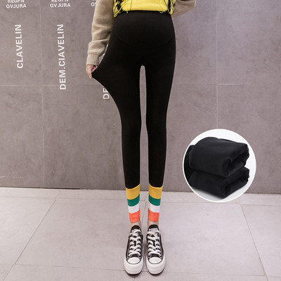 Rugalmas női leggings terhes nők számára, széles gumiszalaggal