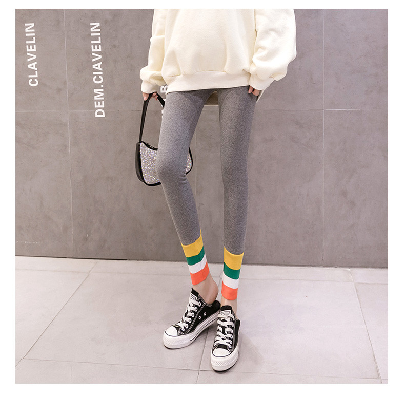 Rugalmas női leggings terhes nők számára, széles gumiszalaggal