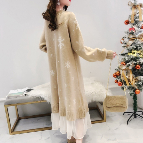 Ежедневна дамска коледна рокля подходяща за бременни