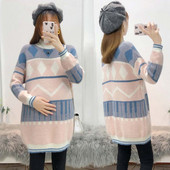 Дамска плетена туника подходяща за бременни 