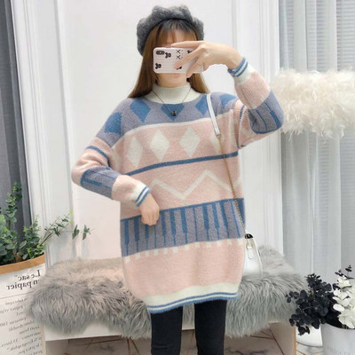 Дамска плетена туника подходяща за бременни 