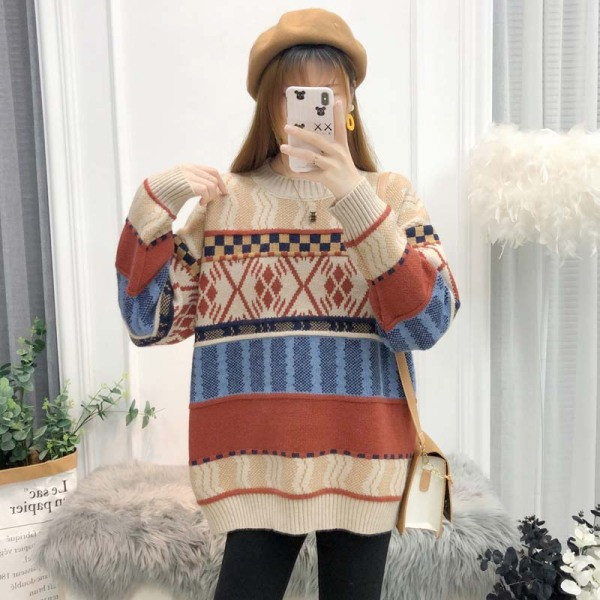 Дамска плетена туника подходяща за бременни 