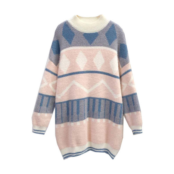 Дамска плетена туника подходяща за бременни 