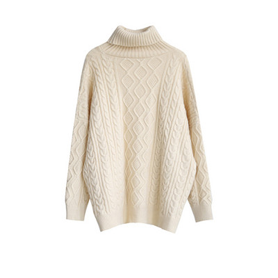 Naiste kõrge polo kraega talvekampsun rasedatele naistele