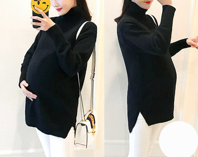 Naiste polokraega kampsun valge ja must - sobib rasedatele