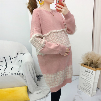 Tunica dama tricotata cu decolteu oval - pentru gravide