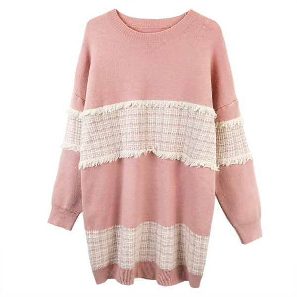 Tunica dama tricotata cu decolteu oval - pentru gravide