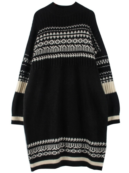 Hosszú ujjú téli ruha terhes nőknek