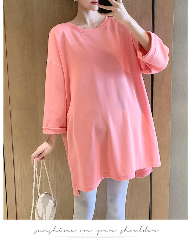 Női blúz terhes nőknek - széles modell