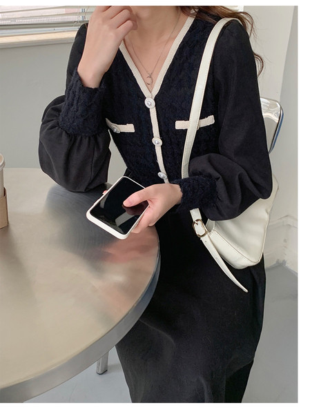 Lezser hosszú ruha terhes nőknek gombokkal