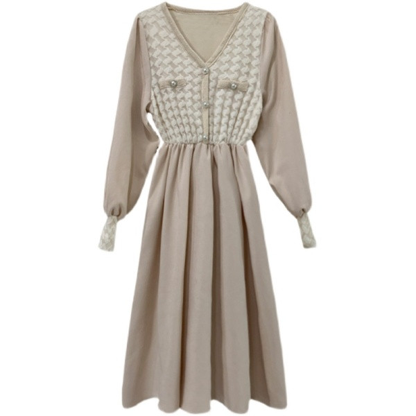 Lezser hosszú ruha terhes nőknek gombokkal