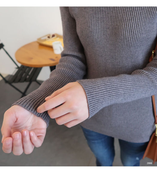 Ženska casual bluza s visokom kragnom - pogodna za trudnice