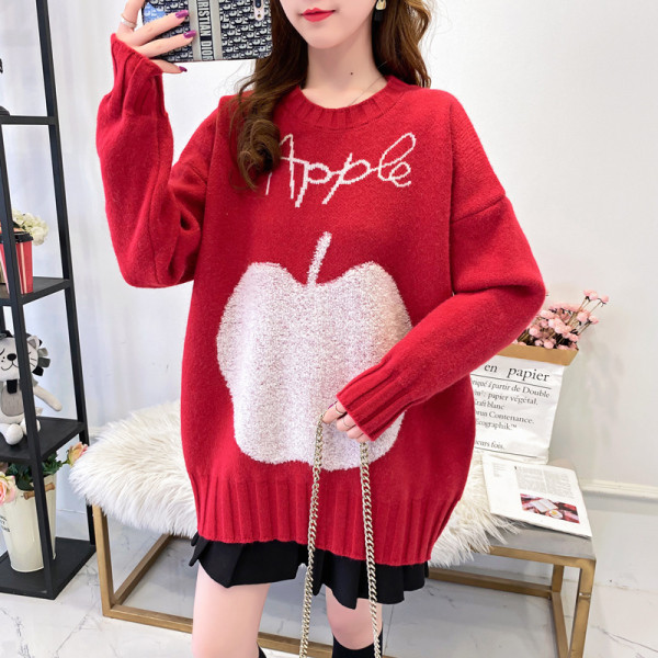 Vastag pulóver terhes nőknek felirattal