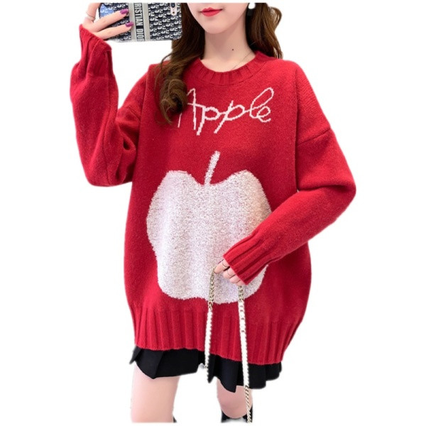 Vastag pulóver terhes nőknek felirattal