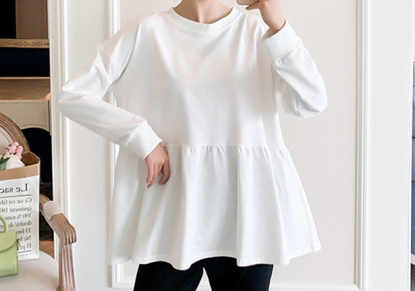 Moderna bluza dugih rukava za trudnice