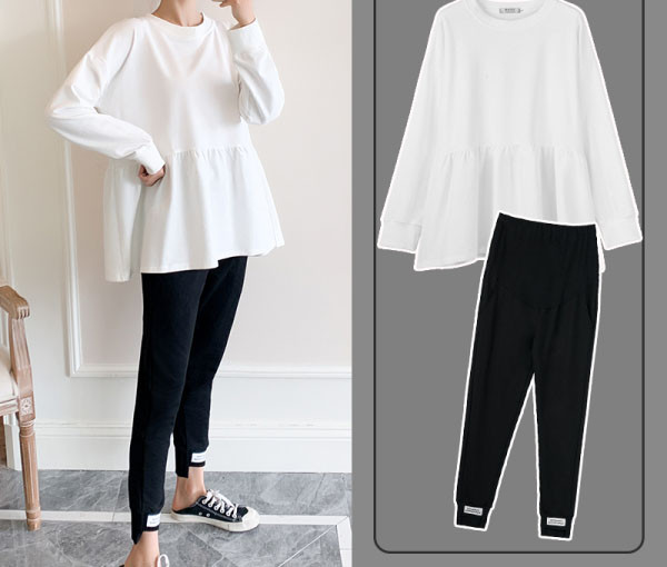 Moderna bluza dugih rukava za trudnice