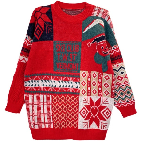 Téli színű pulóver terhes nőknek kerek nyakkivágással