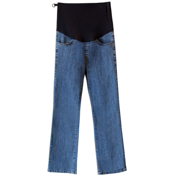 Γυναικεία τζιν casual με ελαστικό φαρδύ μοντέλο