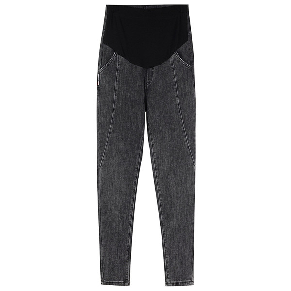 Μοντέρνο τζιν για έγκυες γυναίκες με φαρδιά ελαστική ζώνη