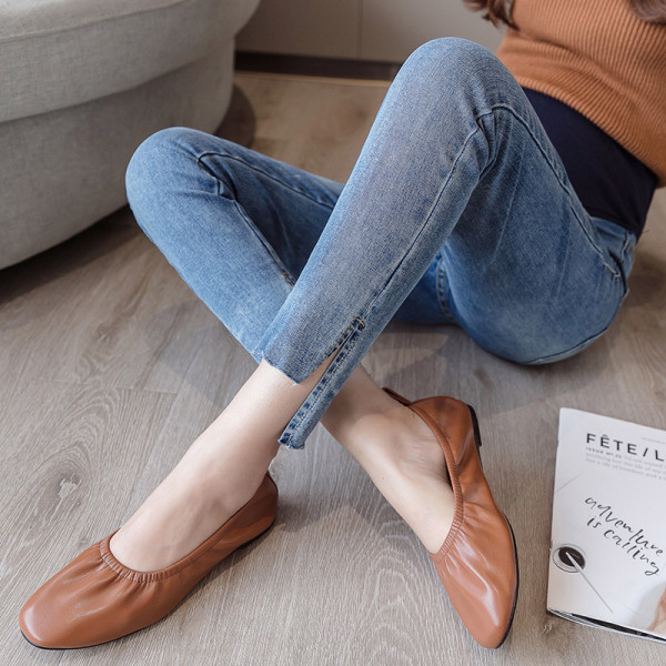 Casual τζιν με μπλε χρώμα για έγκυες γυναίκες