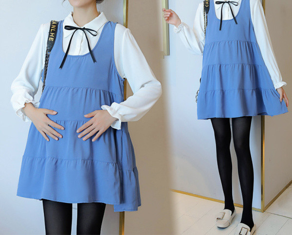 Uue mudeli kevadlõikega kleit rasedatele