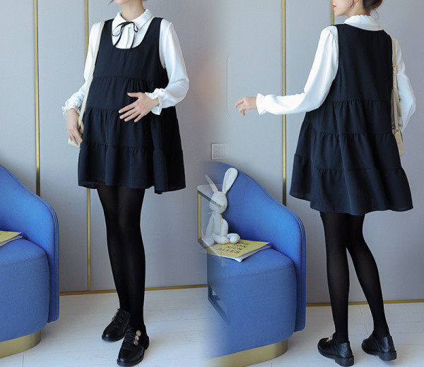 Uue mudeli kevadlõikega kleit rasedatele