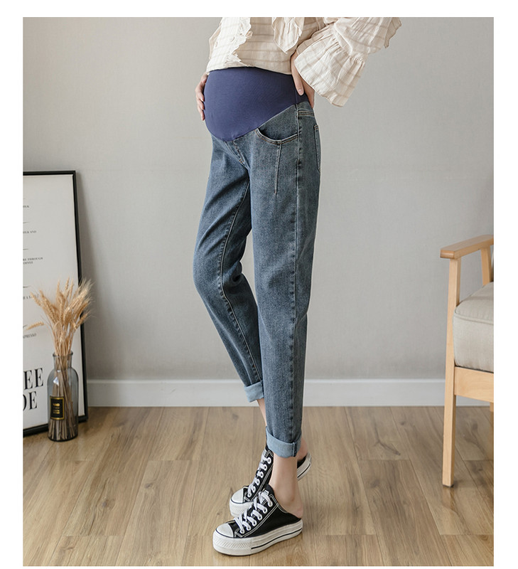 Ευρύ μοντέλο τζιν για έγκυες γυναίκες σε δύο χρώματα