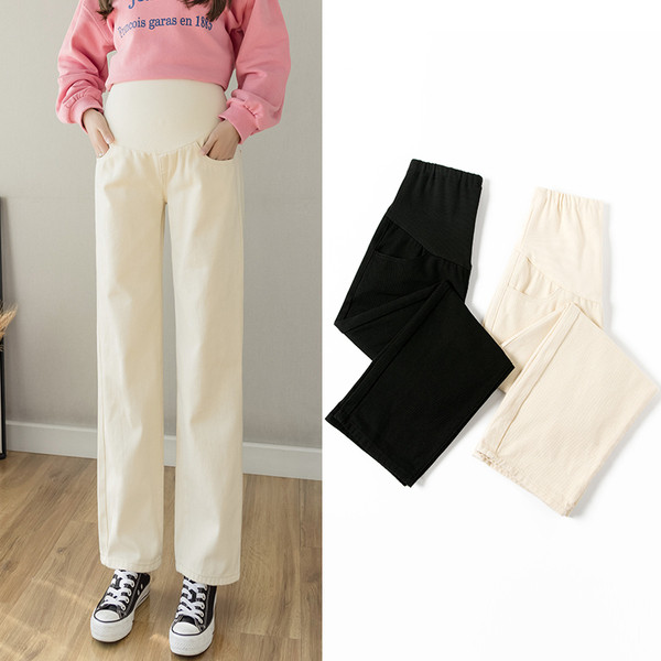 Sirge mudeliga teksapüksid rasedatele