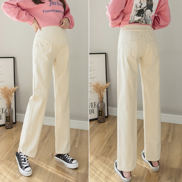 Sirge mudeliga teksapüksid rasedatele