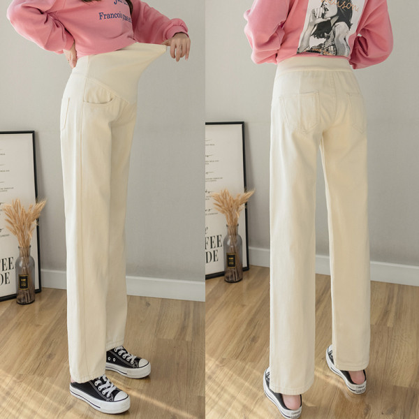 Sirge mudeliga teksapüksid rasedatele