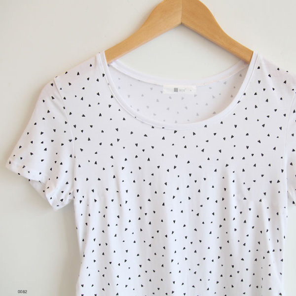 Ženska ležerna bluza bijele boje na točkice