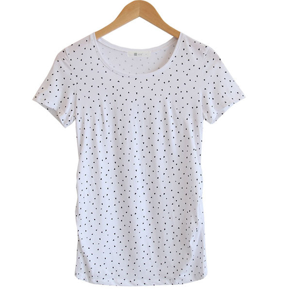 Ženska ležerna bluza bijele boje na točkice