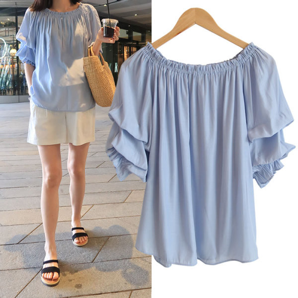 Naiste vabaaja pluus paatkaelusega