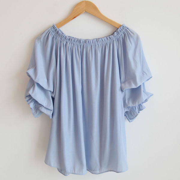 Naiste vabaaja pluus paatkaelusega