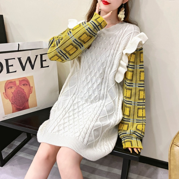 Ležerna haljina za trudnice s kovrčama