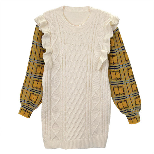 Ležerna haljina za trudnice s kovrčama