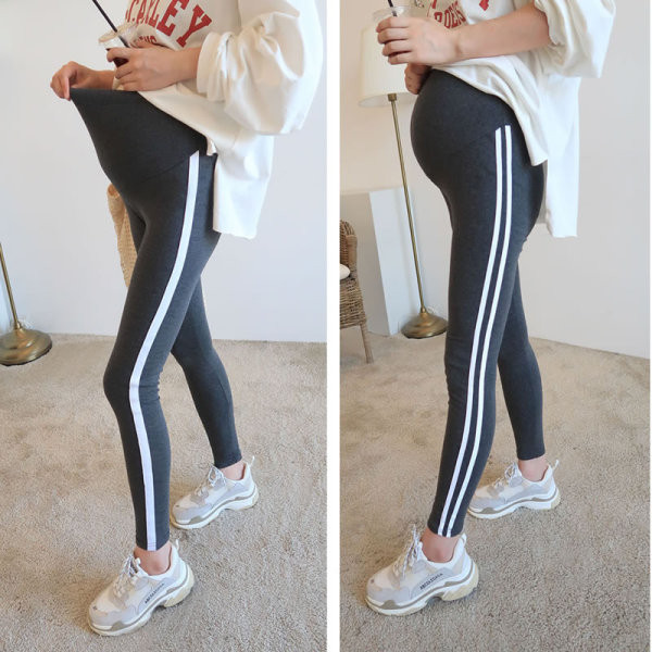 Elasztikus derékkal rendelkező női napi leggings terhes nők számára