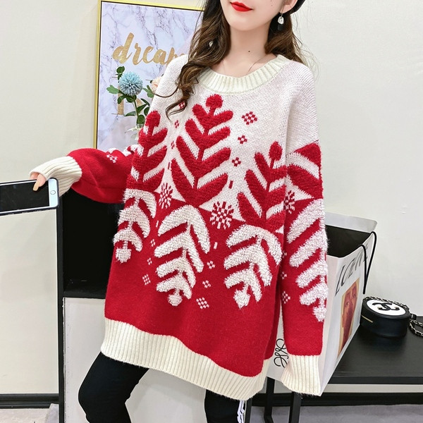 Ingyenes modell pulóver terhes nők számára ovális nyakkivágással