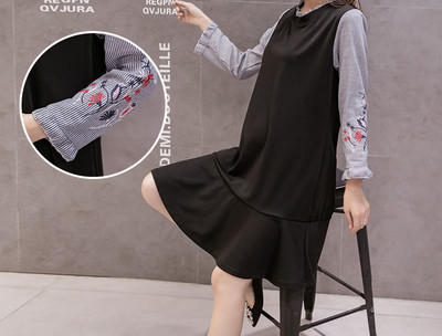 Casual haljina izrezanog modela za trudnice