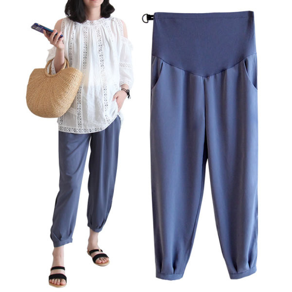 Naiste vabaaja laiad taskutega püksid kolmes värvitoonis