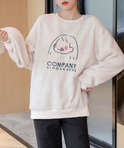 Naiste sviiter rasedatele ümara kaelusega ja salliga