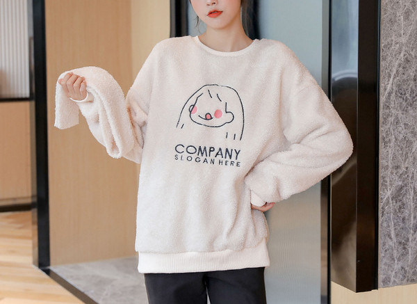 Naiste sviiter rasedatele ümara kaelusega ja salliga