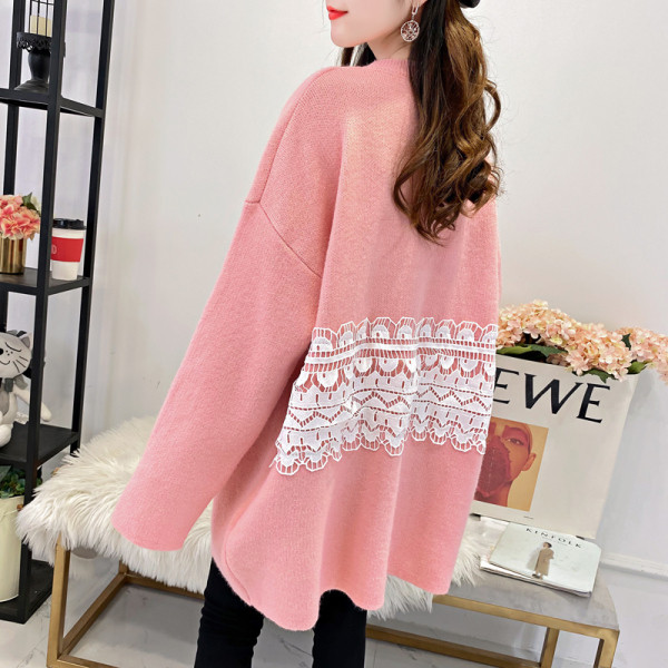 Värvilise aplikatsiooniga kampsun rasedatele