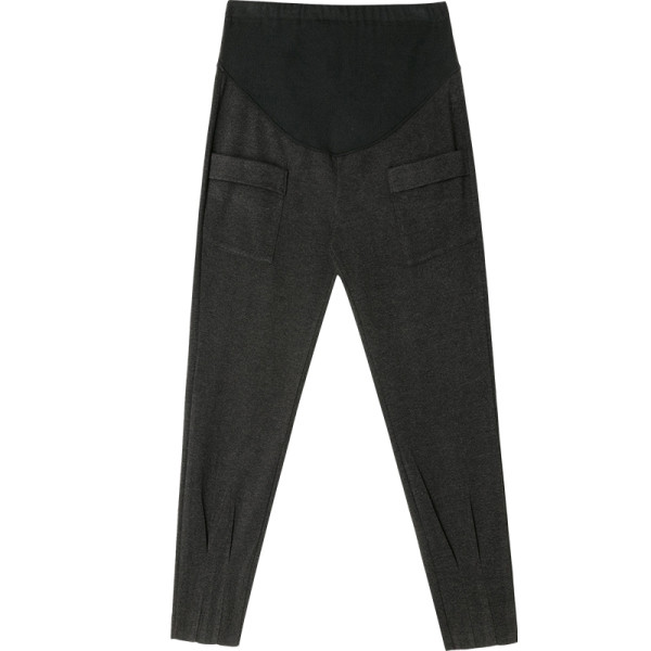 Kitsad taskute ja elastse vöökohaga püksid rasedatele