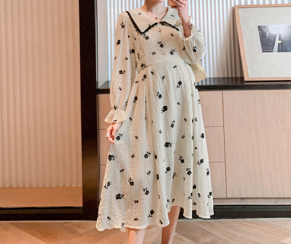 Alkalmi ruha hosszú ujjal - terhes nők számára