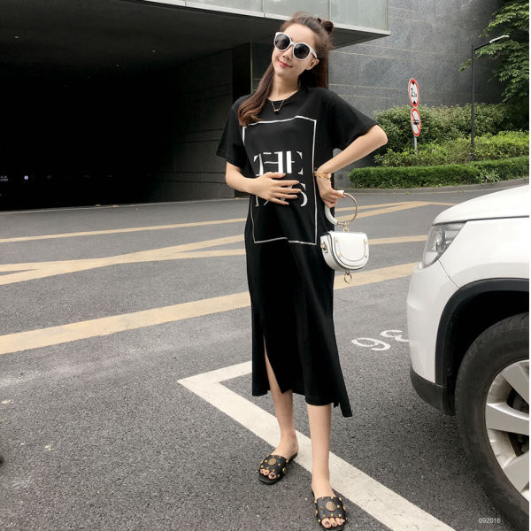 Új modell női hosszú ruha terhes nők számára