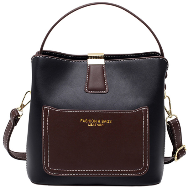 Modern bőrtáska rövid és hosszú fogantyúval