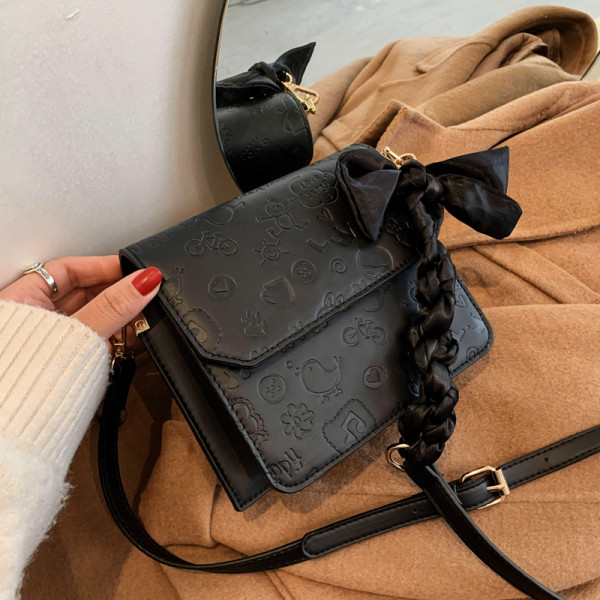 Eko bőrből készült kis női táska 3D alkalmazásokkal