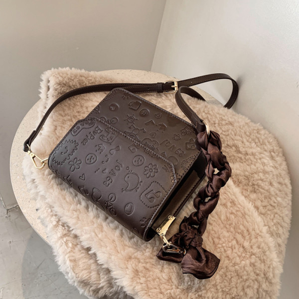 Eko bőrből készült kis női táska 3D alkalmazásokkal